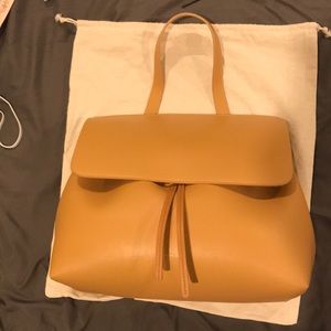 Large mansur gavriel lady bag in khaki
